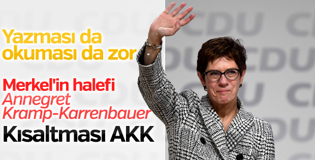 Merkel'in halefi: Annegret Kramp-Karrenbauer