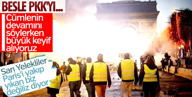 Fransız protestocu: Paris’i Kürt eylemciler yaktı