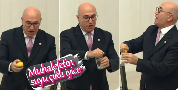 Mahmut Tanal'dan limonlu protesto