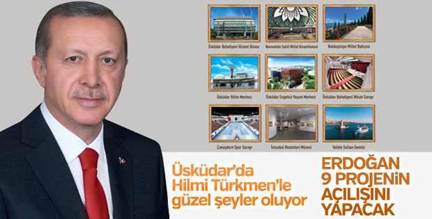 Üsküdar'da bugün 9 projenin açılışı yapılacak