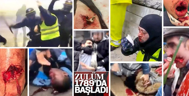 Fransa'da öğrenciler polislerden dayak yedi