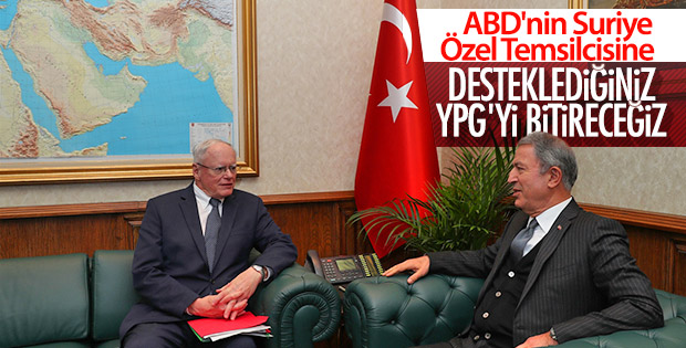 Bakan Akar'dan Jeffrey'e PKK/PYD uyarısı