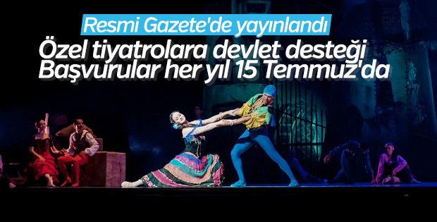 Özel tiyatrolara devlet desteği