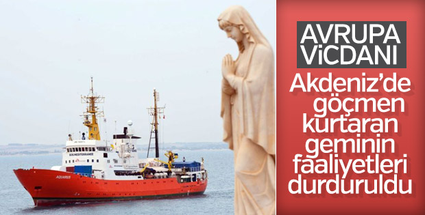 Akdeniz'de göçmenleri kurtaran gemiye Avrupa'dan engel