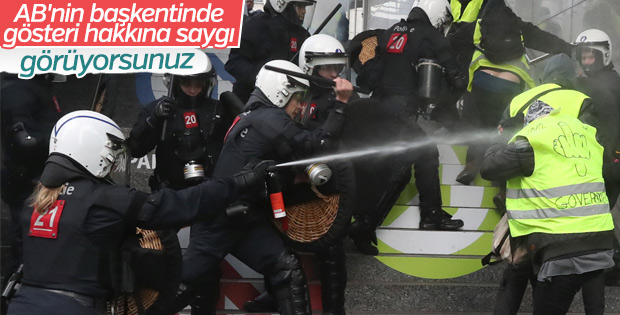 Sarı Yelekliler Brüksel'i karıştırdı