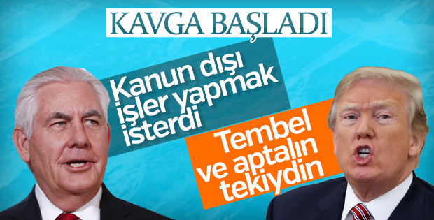 Trump'tan kendisini eleştiren eski bakanına yanıt: Aptal