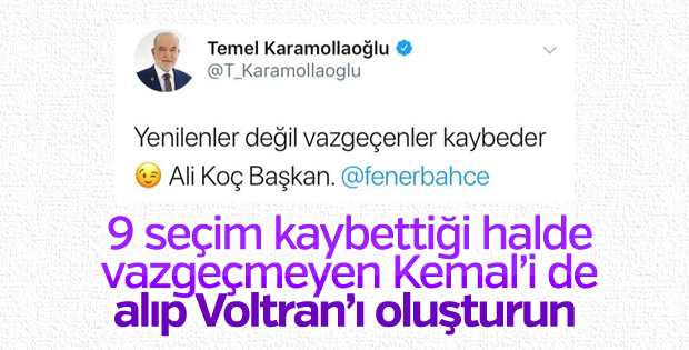 Ali Koç’a destek Karamollaoğlu'ndan geldi