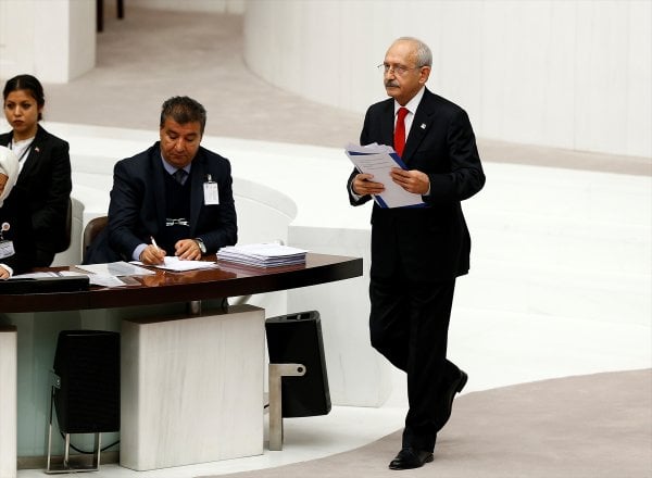 Kılıçdaroğlu'nun konuşması sırasında yaşanan gerginlik