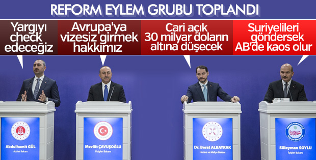Bakanlardan reform eylem grubu toplantısı