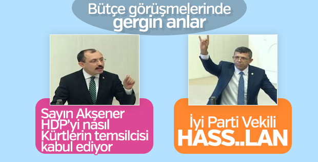 Bütçe görüşmelerinde İyi Partili vekilden küfür