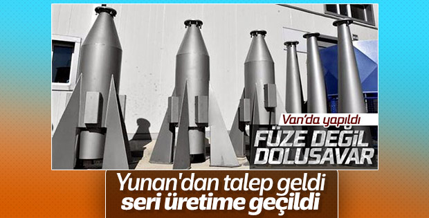 Van'da üretilen 'dolusavar' seri üretimle ihraç ediliyor