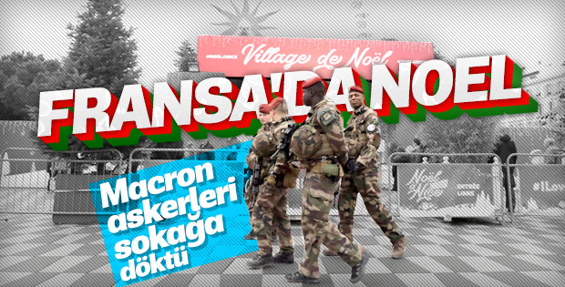 Fransa'da askerler sokaklarda