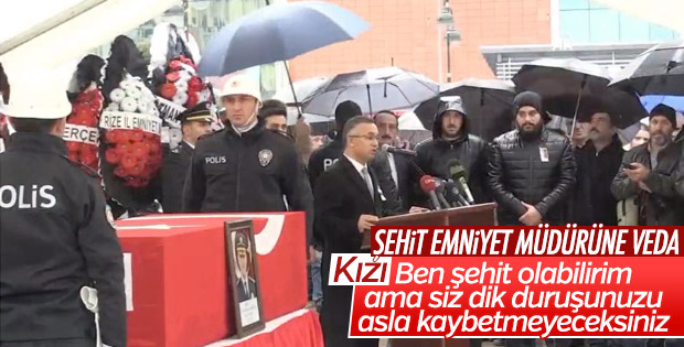 Şehit Emniyet Müdürü Verdi'ye veda
