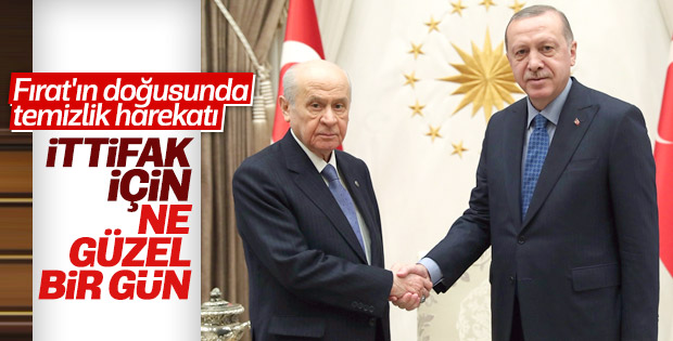 Külliye'de Erdoğan-Bahçeli görüşmesi
