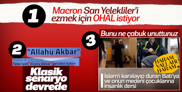 Fransa'daki saldırının ardından Allahu Ekber dedi iddiası