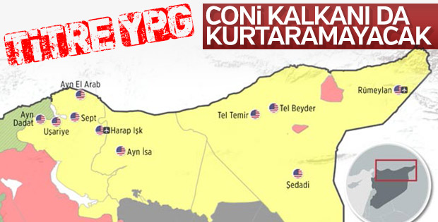 Fırat'ın doğusundaki ABD askeri noktaları