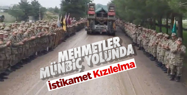 Türk askeri Münbiç yolunda