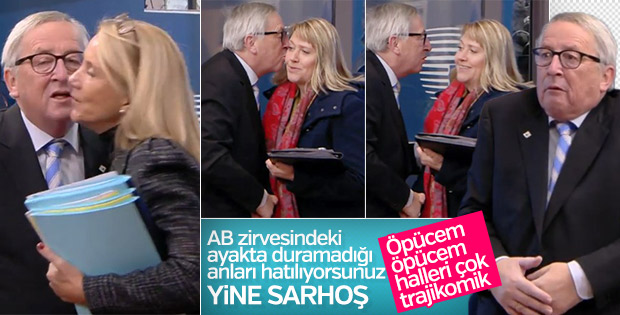 AB Komisyon Başkanı Juncker yine sarhoş