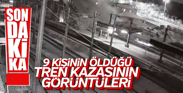 Ankara'daki tren kazasının görüntüleri ortaya çıktı