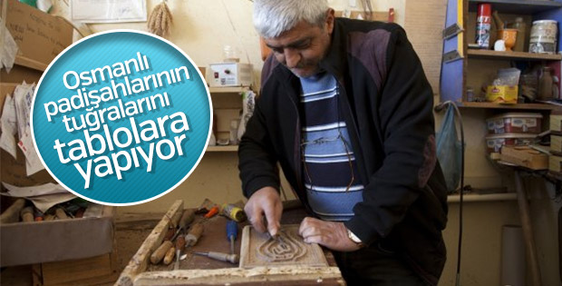 Tuğra işlemeli ahşap tablolara büyük ilgi