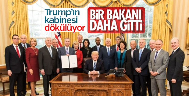 ABD İçişleri Bakanı Zinke de görevinden ayrılıyor