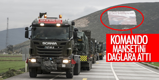 Mehmetçik'ten mesajlı dağ manzarası