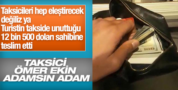 Aracında bulduğu parayı sahibine teslim etti