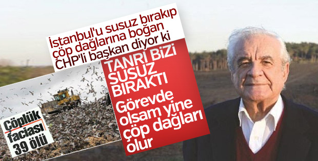 Eski İBB Başkanı Sözen: İstanbul'u Tanrı susuz bıraktı