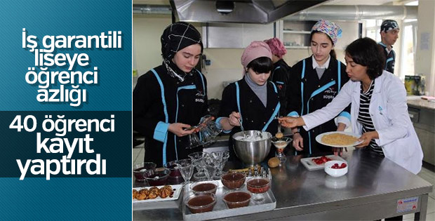 Mezunlarına 2 bin 500 TL iş garantili liseye ilgi yok