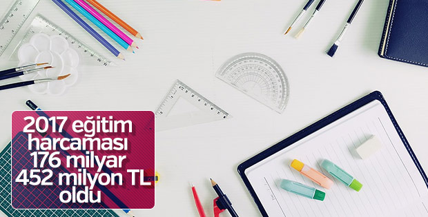 Eğitim harcamaları 2017 yılında yüzde 9,8 arttı