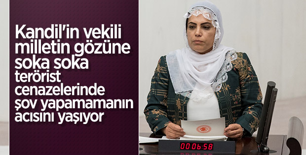 HDP'li Remziye Tosun terörist cenazelerini istedi