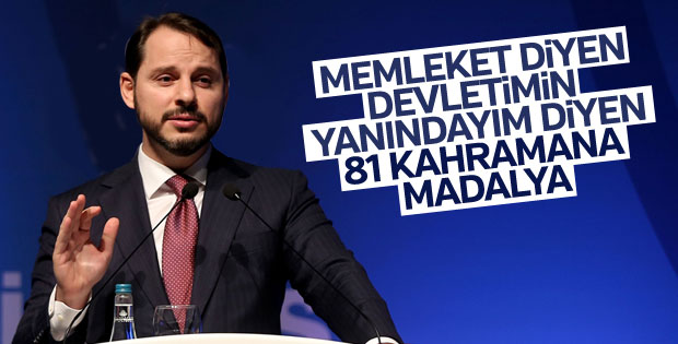 Albayrak, Hazine'ye bağış yapan 81 vatandaşa şilt gönderdi