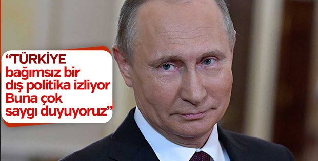 Putin'den Türkiye'ye övgü