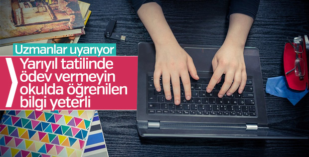 Uzmanlardan yarıyıl tatilinde ödev uyarısı