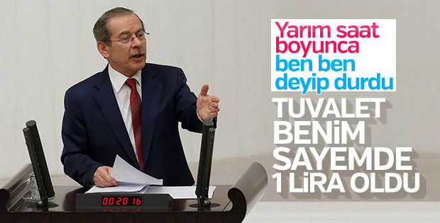 Abdüllatif Şener bütçe konuşmasında kendini övdü