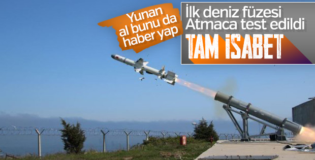 Atmaca füzesi Sinop'ta test edildi