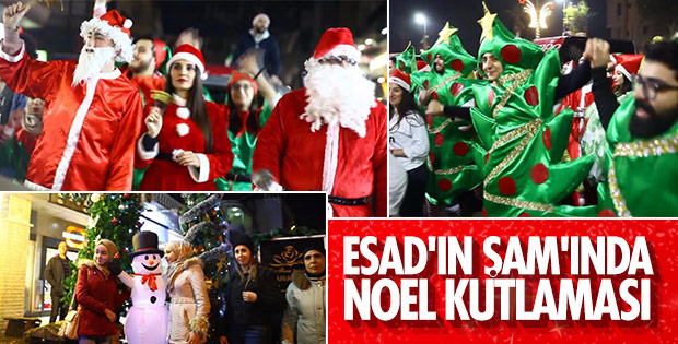 Şam'da yeni yıl coşkusu