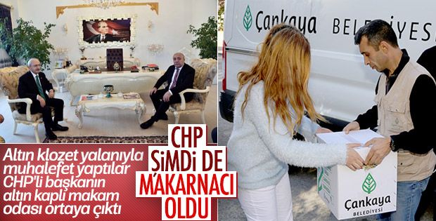 CHP'li Çankaya Belediyesi makarna dağıtıyor