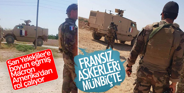 Fransız askeri Münbiç'te görüntülendi