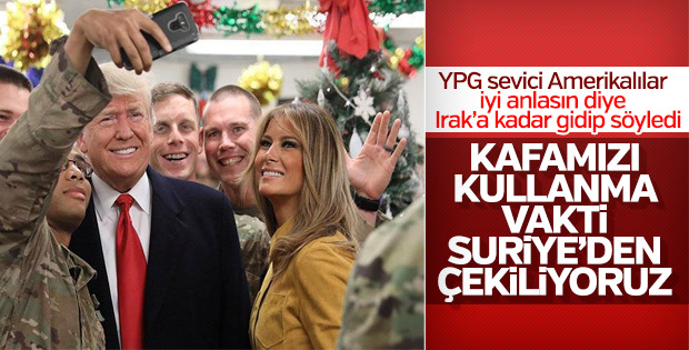 Trump'tan Irak'a sürpriz ziyaret