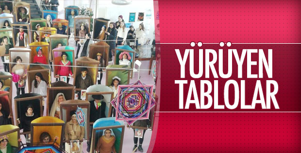 Sanat öğrencileri ünlü tablolar kılığına girdi