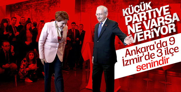 Kılıçdaroğlu'nun verdiği 9 ilçeyi Akşener yeterli görmedi