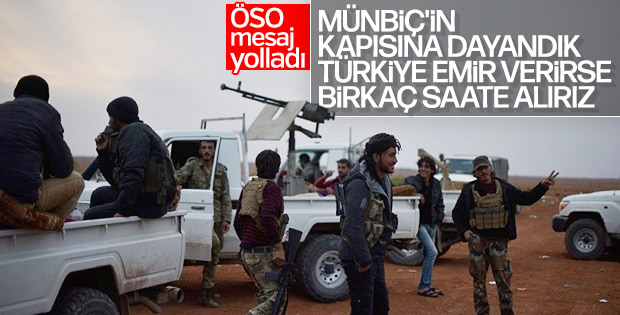 ÖSO Münbiç'e doğru yola çıktı