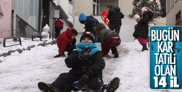 28 Aralık Cuma günü kar tatili olan iller