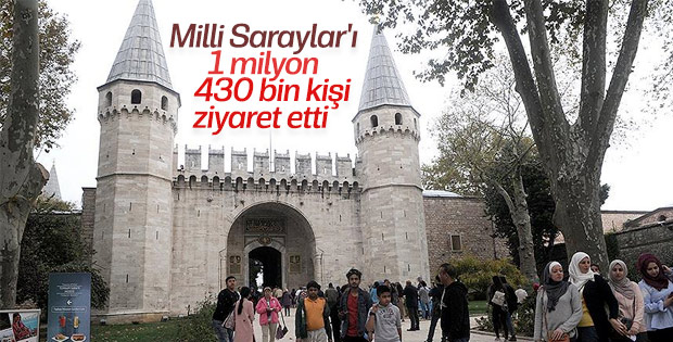 2018 yılında sarayların ziyaretçileri arttı