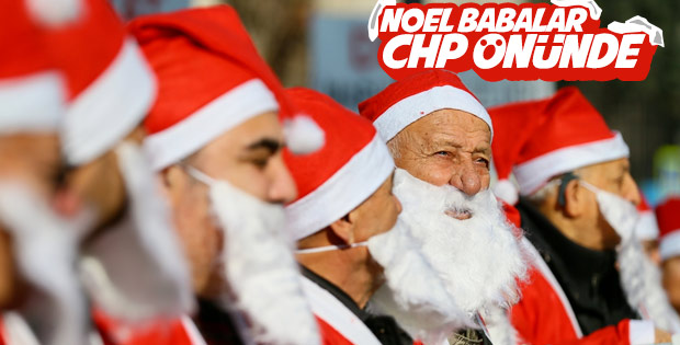 Balçova arsa mağdurlarından Noel Baba kıyafetli protesto