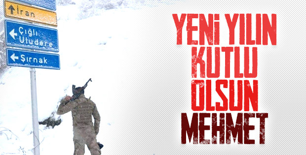 Mehmetçik'in yılbaşı nöbeti