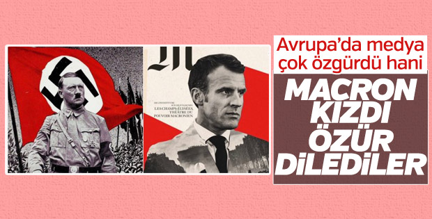 Macron'u Hitler'e benzettiler