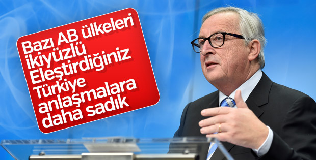 Juncker'den AB ülkelerine: İkiyüzlüsünüz