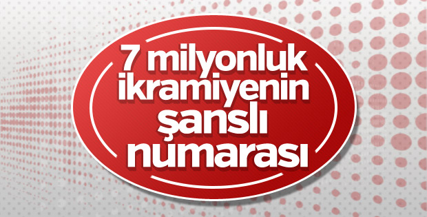 7 milyon liralık çekilişin şanslı numarası